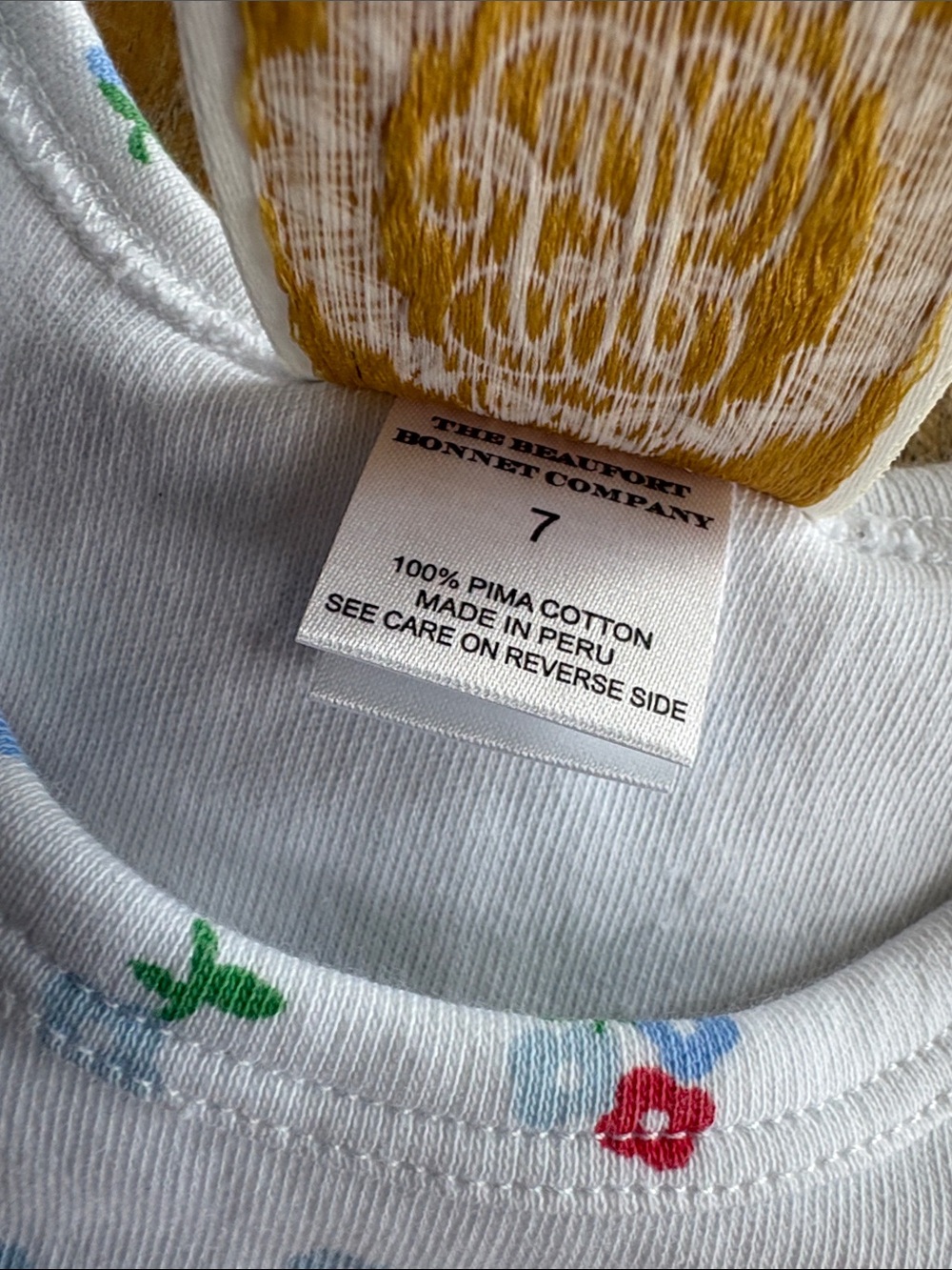TBBC Girls White Floral Knit Dress size 7 - Picture 3 of 6